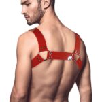 Чоловіча портупея на груди Feral Feelings - Bulldog Harness Red - Зображення 2