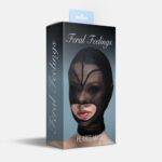 Маска серце сітка з відкритим ротом Feral Feelings - Hearts Mask Black/Black - Зображення 2