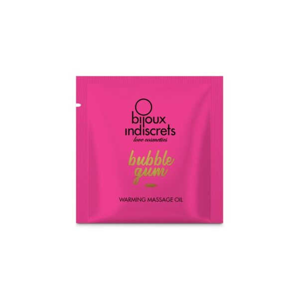 Пробник розігрівальої олії Bijoux Indiscrets Light my Fire – Strawberry Bubblegum