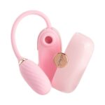 Вакуумний кліторальний стимулятор Otouch Louis Vibrate Pink з віброяйцем, у кейсі - Зображення 2