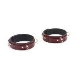 Фіксатори для стегон Liebe Seele Wine Red Thigh Cuffs L Size, натуральна шкіра - Зображення 2