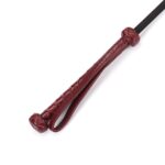 Шльопалка-сердечко Liebe Seele Wine Red Riding Crop with Heart-Shape Tip, натуральна шкіра - Зображення 2