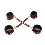 Шкіряна хрестовина Liebe Seele Wine Red Hogtie - Зображення 2
