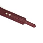 Шкіряний нашийник з повідцем Liebe Seele Wine Red Curved Collar, замок-сердечко - Зображення 7