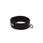 Нашийник з повідцем Liebe Seele Black Organosilicon Collar with Leash, екошкіра - Зображення 4