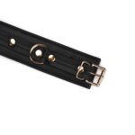 Наручники з ланцюжком Liebe Seele Black Organosilicon Wrist Cuff, екошкіра - Зображення 5