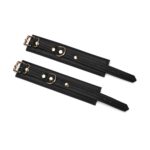 Наручники з ланцюжком Liebe Seele Black Organosilicon Wrist Cuff, екошкіра - Зображення 4