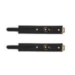 Поножі Liebe Seele Black Organosilicon Anklecuffs, екошкіра - Зображення 3