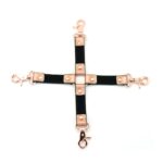 Хрестовина для фіксації Liebe Seele Rose Gold Memory Hog Tie, натуральна шкіра, рожеве золото - Зображення 2