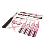 БДСМ-набір Liebe Seele Vivid Sakura 8 Pieces Set, 8 аксесуарів, екошкіра на оксамитовій основі - Зображення 2