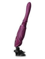 Компактна смарт секс-машина Zalo – Sesh Velvet Purple, 2 насадки, пульт ДК, кристал Swarovski - Зображення 5