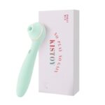 Вакуумний стимулятор з вібратором KISSTOY Polly Max Cyan - Зображення 5