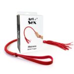 Батіг з екошкіри Art of Sex - Mistress, червоний - Зображення 4