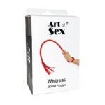Батіг з екошкіри Art of Sex - Mistress, чорний - Зображення 5