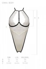 Боді з доступом Passion CHIKA BODY S/M, cream - Зображення 5