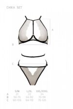 Комплект білизни Passion CHIKA SET, S/M, cream, топ, трусики - Зображення 5