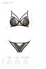 Комплект LORINA SET beige L/XL - Passion - Зображення 5