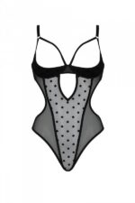 Еротичне боді Passion MARINA BODY, S/M, black, з відкритими чашками - Зображення 3