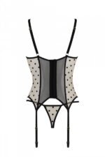 Корсет Passion MARINA CORSET, XXL/XXXL, beige, з відкритими чашками - Зображення 4