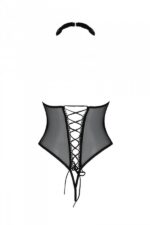 Еротичне боді Passion TRISHA BODY, S/M, beige, з відкритими чашками - Зображення 4