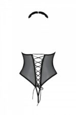 Еротичне боді Passion TRISHA BODY, XXL/XXXL, black, з відкритими чашками - Зображення 4