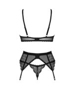 Комплект Obsessive Chemeris 3-pcs set M/L, стрінги, пояс для панчіх, бюстгальтер - Зображення 4