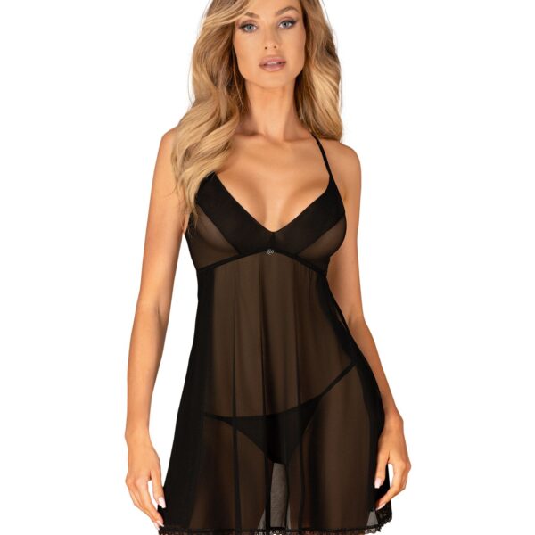 Пеньюар та трусики Obsessive Latinesa babydoll & thong XL/2XL