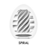Мастурбатор-яйце Tenga Egg Spiral, щільний TPE, пробник лубриканту 5 мл - Зображення 3