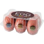 Набір мастурбаторів-яєць Tenga Egg Hard Boilded II Pack (6 яєць), щільний TPE, опукла текстура - Зображення 5