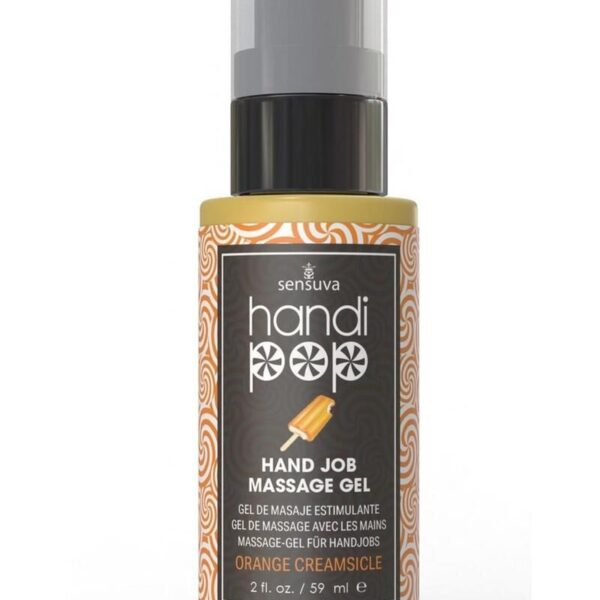 Смачний гель для вишуканих мануальних та оральних пестощів Sensuva — Handipop Orange Creamsicle 59мл