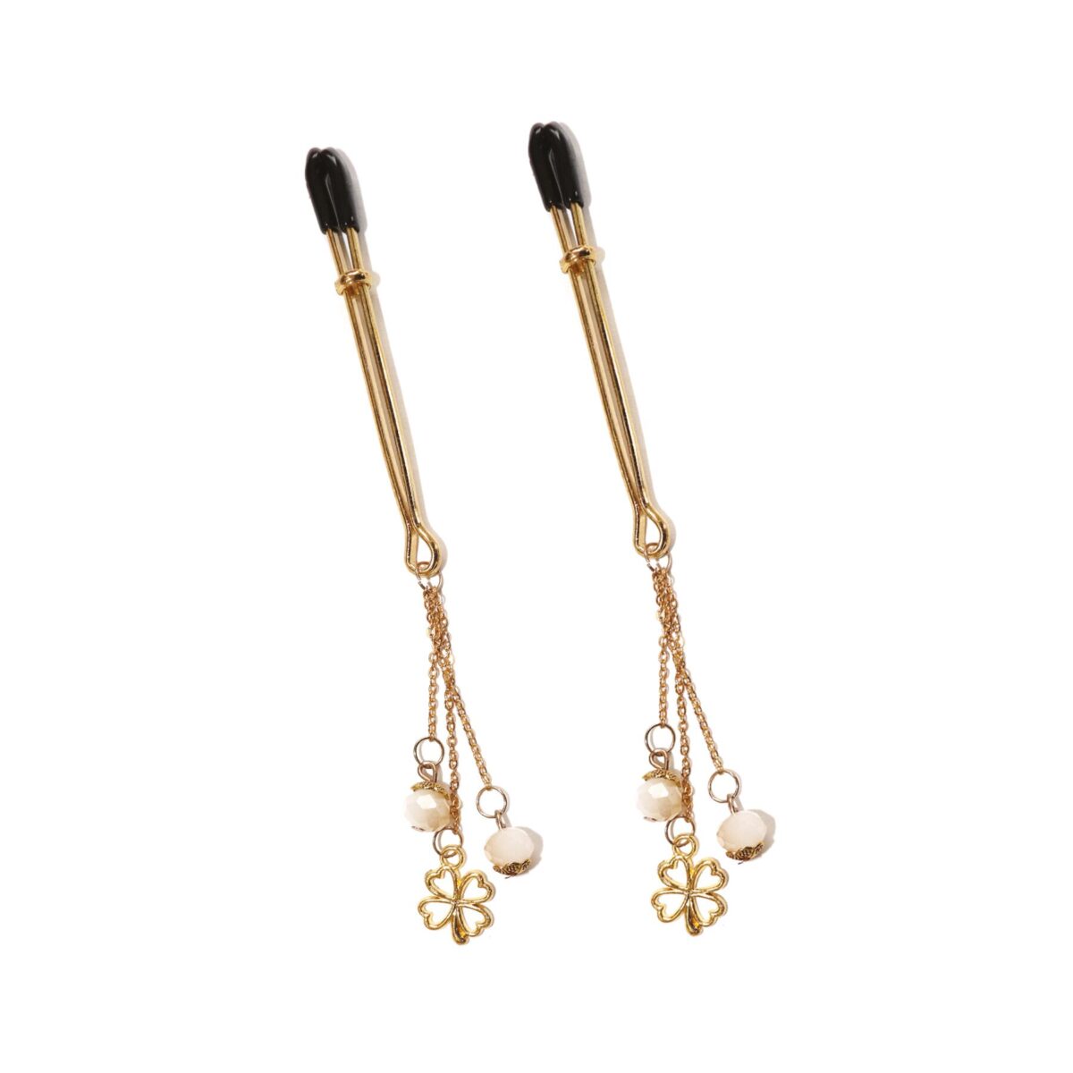 Затискачі для сосків Art of Sex - Nipple Clamps Golden Clover - Зображення 1