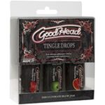 Набір крапель для мінету Doc Johnson  GoodHead - Tingle Drops (Watermelon, Green Apple, Strawberry) - Зображення 2
