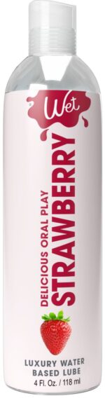 Розпродаж!!! Лубрикант на водній основі Wet Oral Play Strawberry 118 мл (термін 05.02.2026)