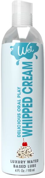 Лубрикант на водній основі Wet Oral Play Whipped Cream (118 мл), їстівний, без цукру - Зображення 3
