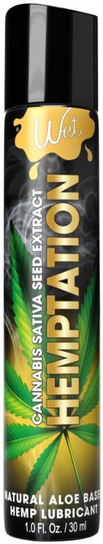 Лубрикант з екстрактом канабісу Wet Hemptation, на водній основі, зволожувальний (30 мл) - Зображення 2