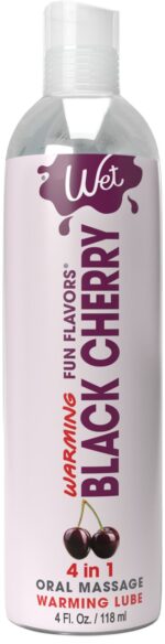 Зігрівальний лубрикант на водній основі Wet Warming Black Cherry 4 in 1, без цукру (118 мл) - Зображення 3
