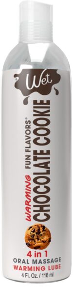 Зігрівальний лубрикант на водній основі Wet Warming Chocolate Cookie 4 in 1, без цукру (118 мл) - Зображення 3