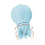 Вібратор Adrien Lastic Caress Blue з насадками для стимуляції ерогенних зон, які обертаються. - Зображення 2