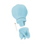 Вібратор Adrien Lastic Caress Blue з насадками для стимуляції ерогенних зон, які обертаються. - Зображення 4