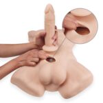 Торс з фалоімітатором на присосці SilexD Apollo L Male Torso, суперреалістичний, термореактивний - Зображення 4