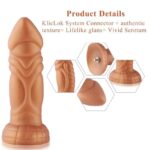 Силіконовий дилдо з вібрацією Hismith Slightly Curved Vibrating Silicone Dildo Monster Series - Зображення 4