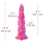 Силіконовий дилдо Hismith Awl Shape Silicone Dildo Monster Series - Зображення 2