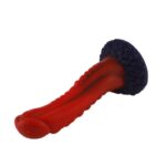 Силіконовий дилдо Hismith 8.35" Curved Silicone Dildo Red Monster Series - Зображення 3
