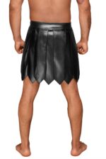 Чоловіча спідниця гладіатора Noir Handmade H053 Eco leather men's gladiator skirt - S - Зображення 3