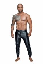 Чоловічі трегінси Noir Handmade H063 Powerwetlook treggings - M - Зображення 4