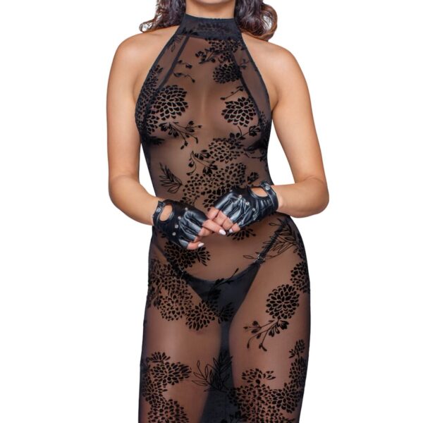 (SALE) Сукня Noir Handmade F240 Midi tulle dress with velvet straps - S