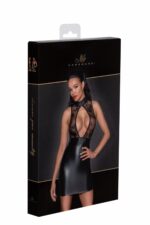 (SALE) Сукня Noir Handmade F241 Short dress with powerwetlook skirt and tulle top - M - Зображення 7