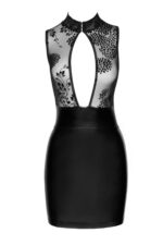 Сукня Noir Handmade F241 Short dress with powerwetlook skirt and tulle top - XL - Зображення 5