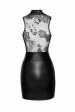 Сукня Noir Handmade F241 Short dress with powerwetlook skirt and tulle top - XL - Зображення 6