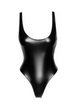 Боді Noir Handmade F244 Powerwetlook body with high cut bottom hem - S - Зображення 4